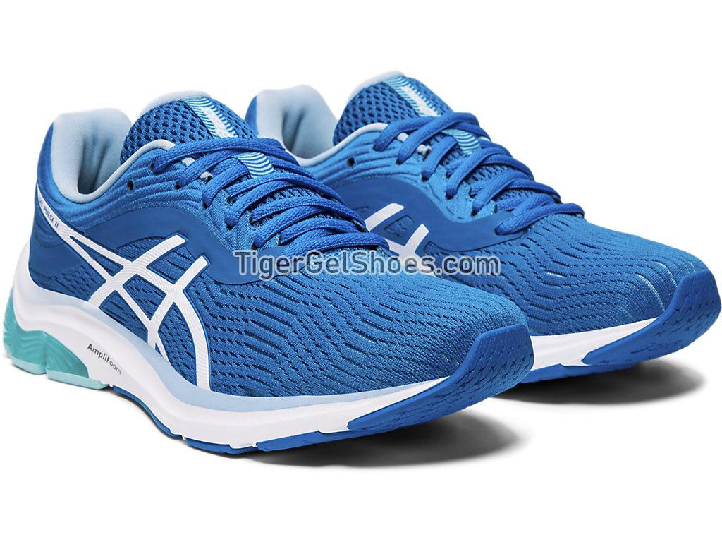 Asics GEL-PULSE 11 Directoire Blue/White 1012A467-400 Womens Running Shoes