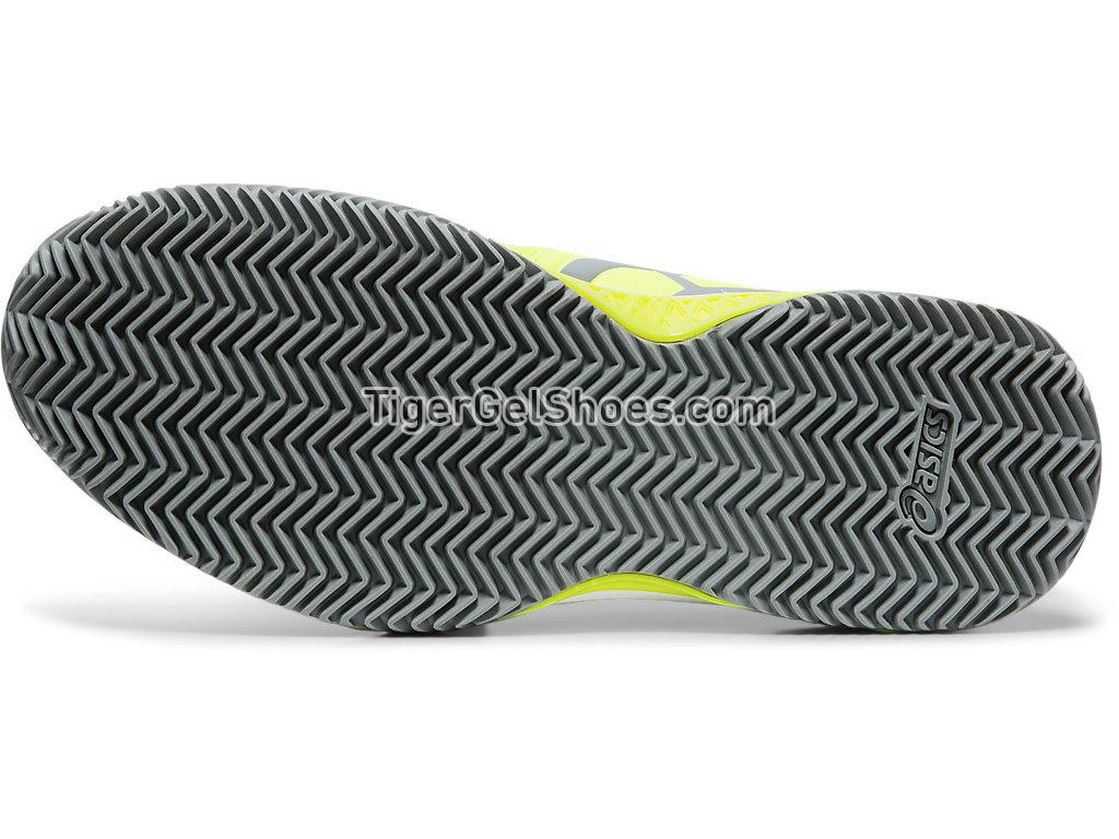 Asics GEL-Resolution 7 Clay Court Safety Yellow/Stone Grey E752Y-750 Womens Tennis Shoes