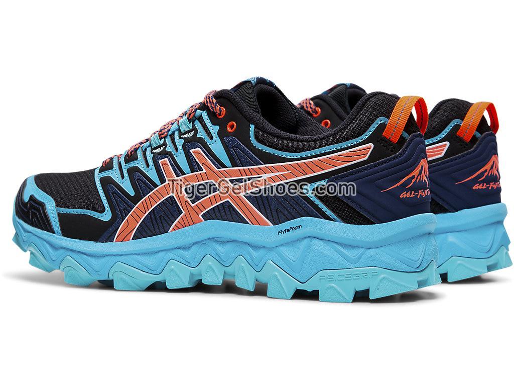 Asics GEL-FUJITRABUCO 7 Aquarium/Blue Expanse 1012A180-400 Womens Trail Running Shoes