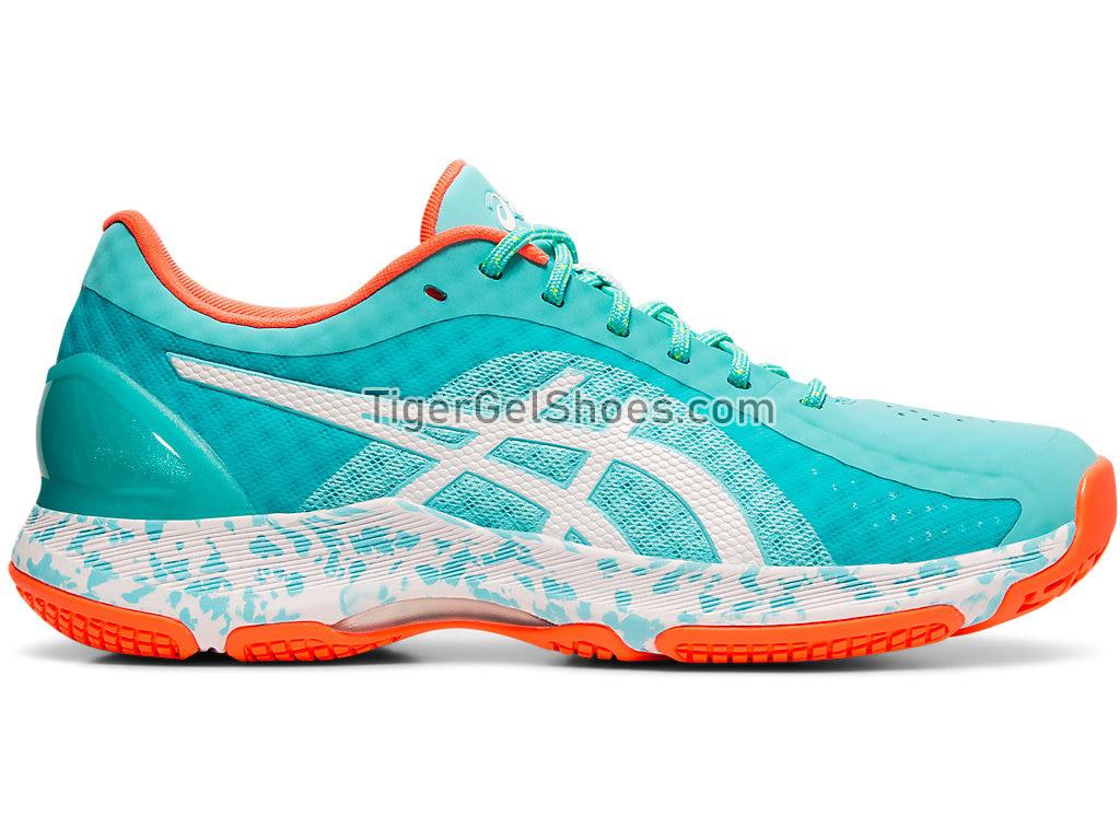 Asics NETBURNER SUPER FF Ice Mint/White 1072A014-406 Womens Volleyball Shoes