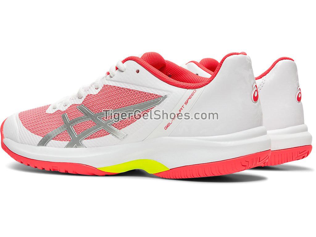 Asics GEL-Court Speed White/Laser Pink E850N-110 Womens Tennis Shoes