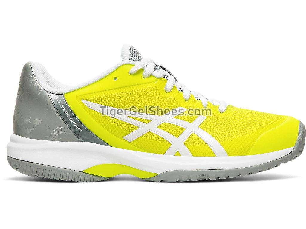 Asics GEL-Court Speed Safety Yellow/White E850N-750 Womens Tennis Shoes