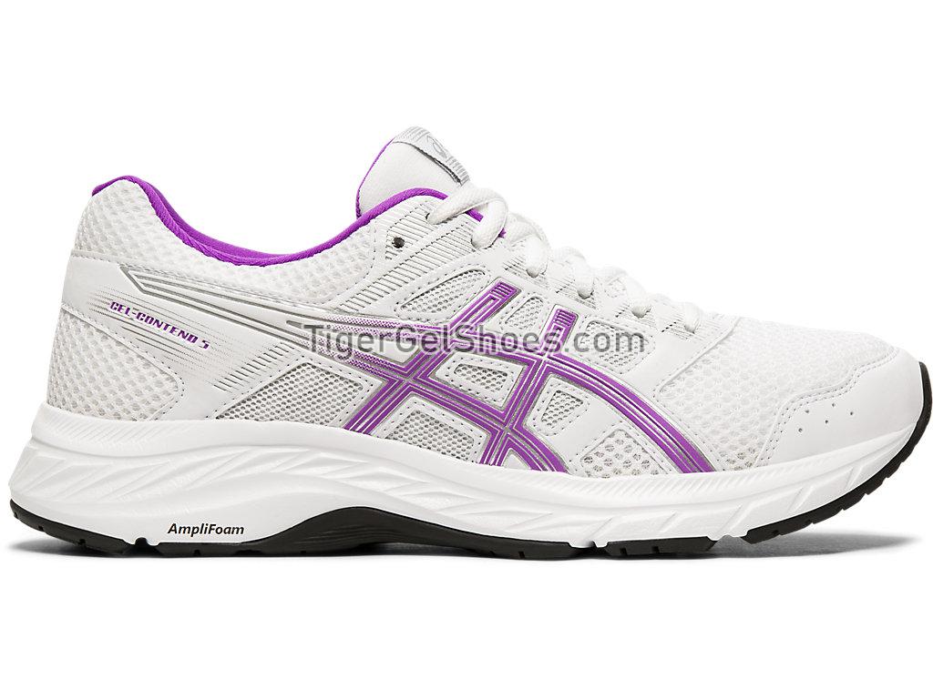Asics GEL-Contend 5 White/Orchid 1012A234-101 Womens Running Shoes