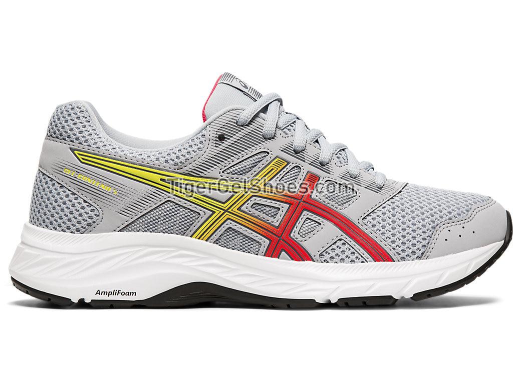 Asics GEL-Contend 5 Piedmont Grey/Laser Pink 1012A234-022 Womens Running Shoes
