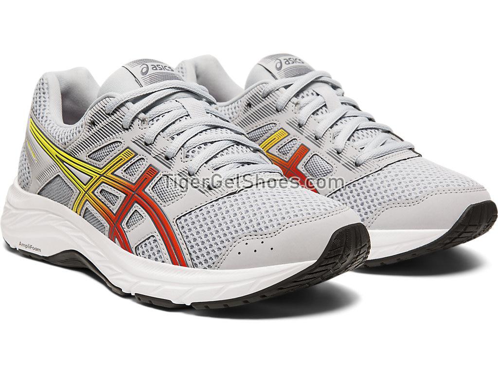 Asics GEL-Contend 5 Piedmont Grey/Laser Pink 1012A234-022 Womens Running Shoes