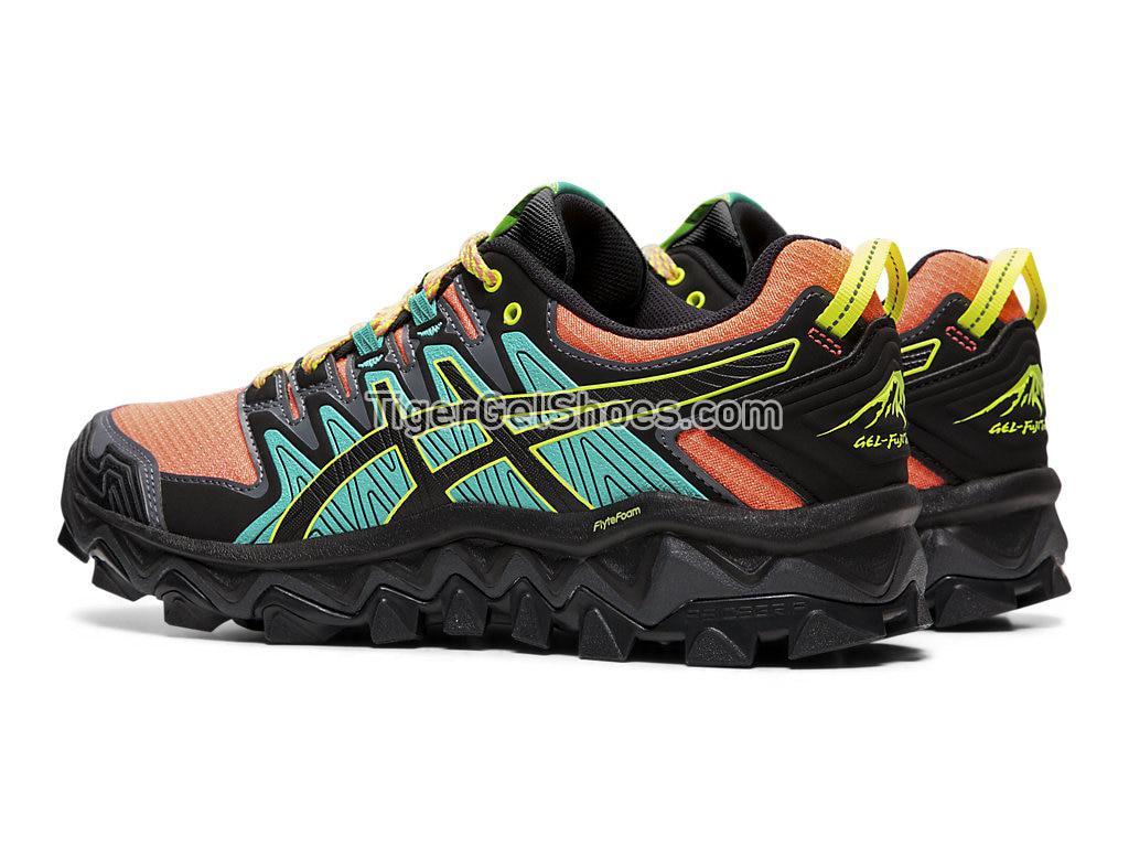 Asics GEL-FUJITRABUCO 7 Sun Coral/Black 1012A180-700 Womens Trail Running Shoes