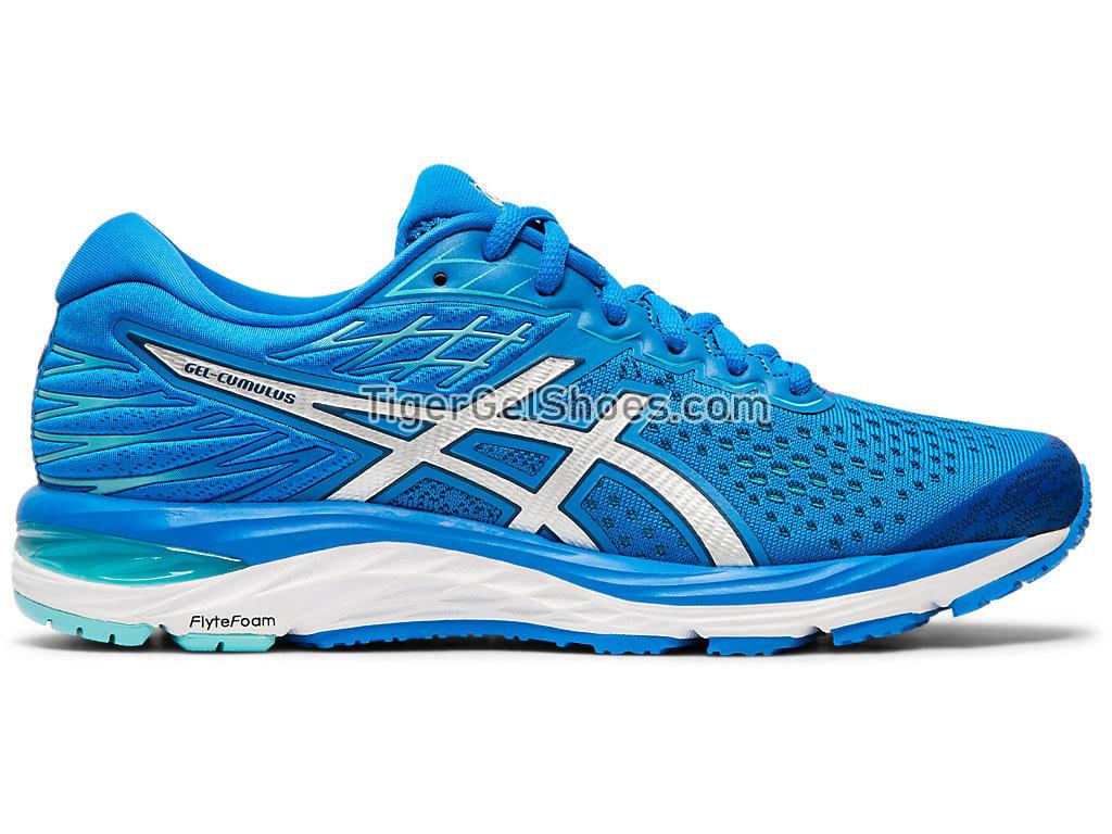 Asics GEL-CUMULUS 21 Directoire Blue/Silver 1012A468-400 Womens Running Shoes