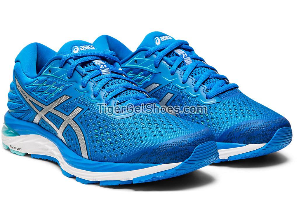Asics GEL-CUMULUS 21 Directoire Blue/Silver 1012A468-400 Womens Running Shoes