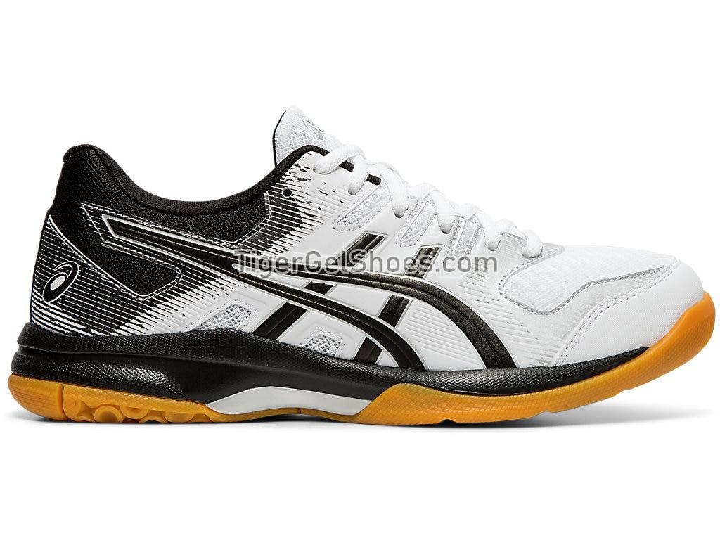 Asics GEL-ROCKET 9 White/Black 1072A034-100 Womens Volleyball Shoes