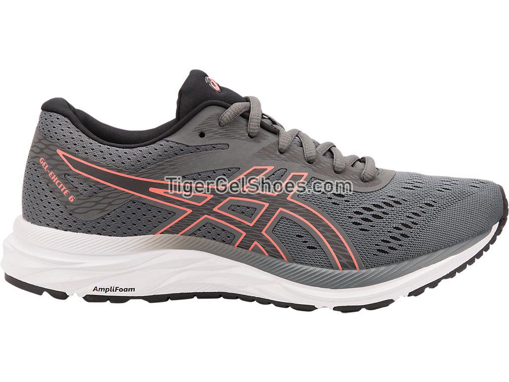 Asics GEL-Excite 6 (D) Steel Grey/Papaya 1012A154-020 Womens Running Shoes