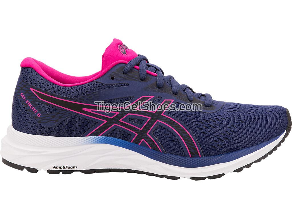 Asics GEL-EXCITE 6 Indigo Blue/Shocking Orange 1012A150-400 Womens Running Shoes