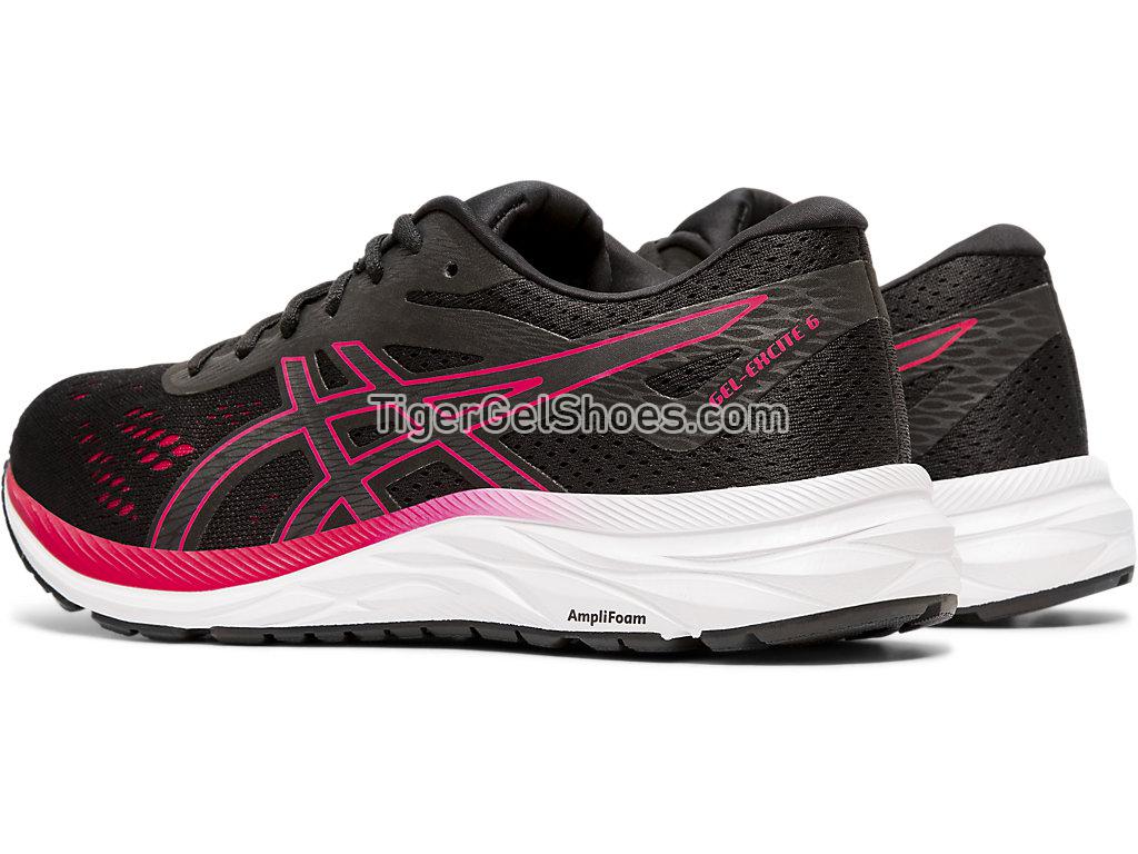 Asics GEL-EXCITE 6 Black/Rose Petal 1012A150-003 Womens Running Shoes