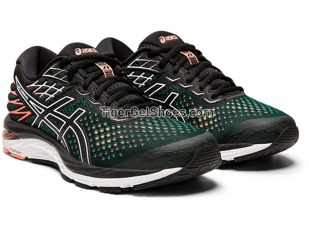 Asics GEL-CUMULUS 21 Black/Sun Coral 1012A468-003 Womens Running Shoes