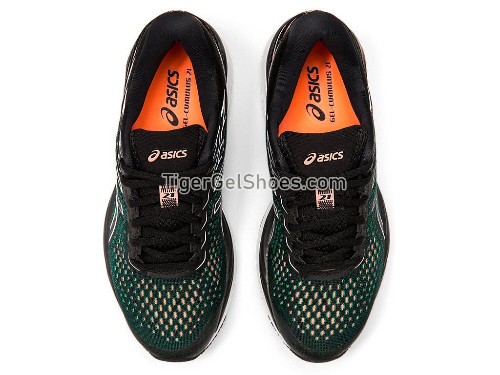 Asics GEL-CUMULUS 21 Black/Sun Coral 1012A468-003 Womens Running Shoes