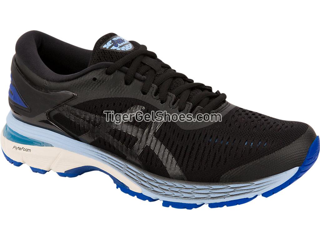 Asics GEL-KAYANO 25 WIDE Black/ASICS Blue 1012A032-001 Womens Running Shoes