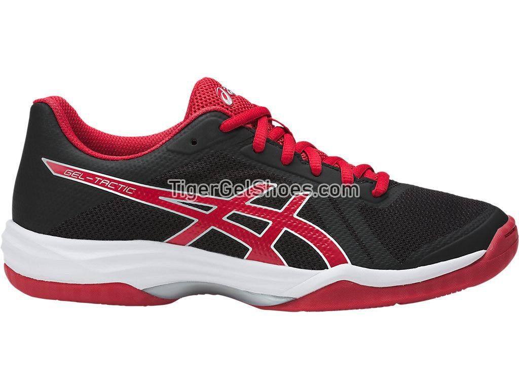 Asics GEL-Tactic 2 Black/Prime Red/Silver B752N-9023 Womens Volleyball Shoes