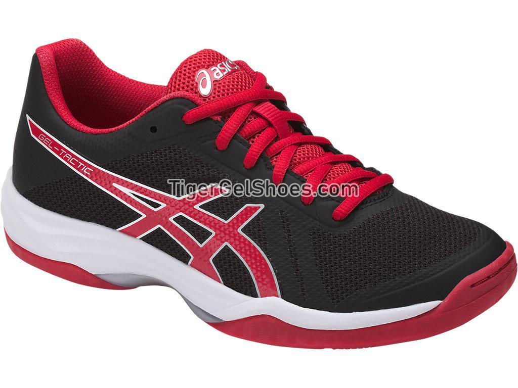 Asics GEL-Tactic 2 Black/Prime Red/Silver B752N-9023 Womens Volleyball Shoes