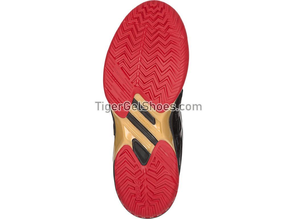 Asics Solution Speed FF L.E Black/Rich Gold 1042A047-001 Womens Tennis Shoes
