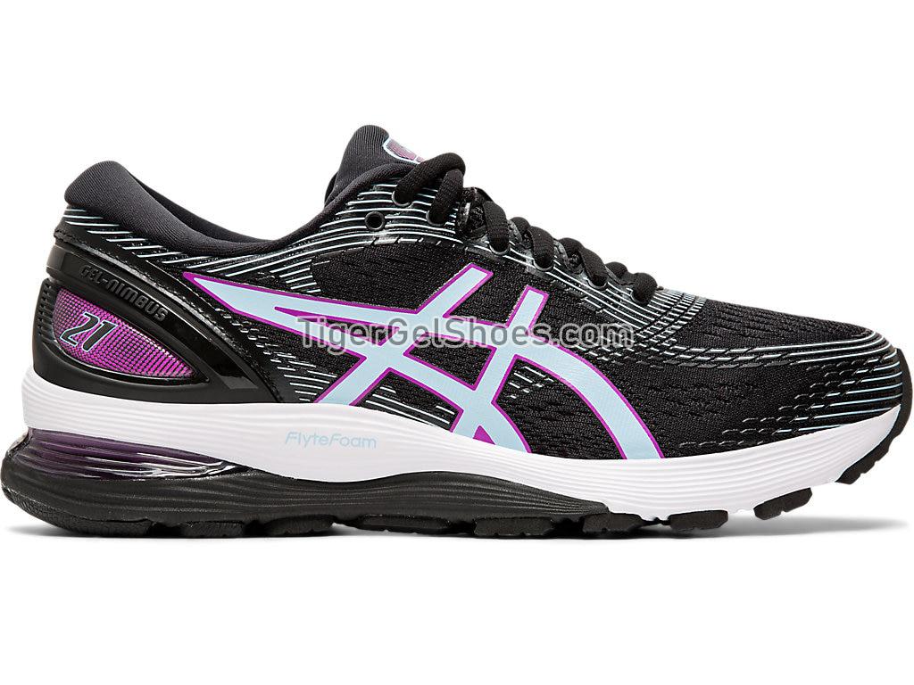 Asics GEL-Nimbus 21 Black/Skylight 1012A551-001 Womens Running Shoes
