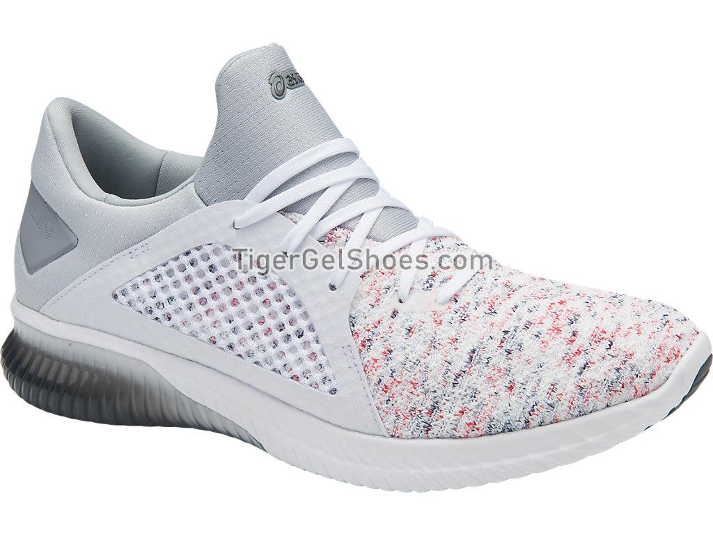 Asics GEL-Kenun Knit White/White/Mid Grey T832N-0101 Mens Running Shoes