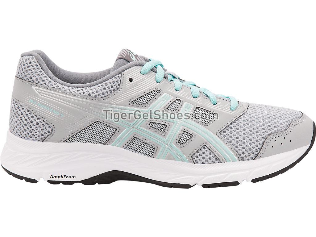 Asics GEL-CONTEND 5 (D) Mid Grey/Icy Morning 1012A231-020 Womens Running Shoes