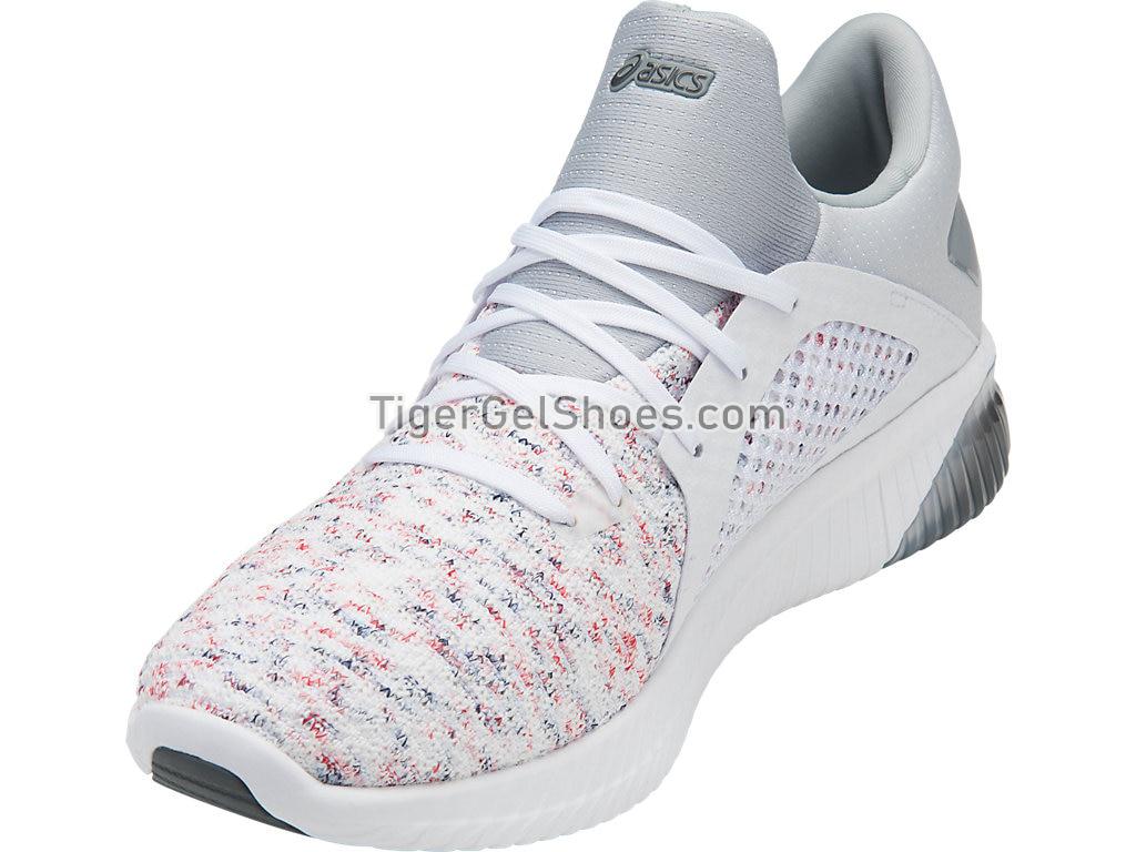 Asics GEL-Kenun Knit White/White/Mid Grey T832N-0101 Mens Running Shoes