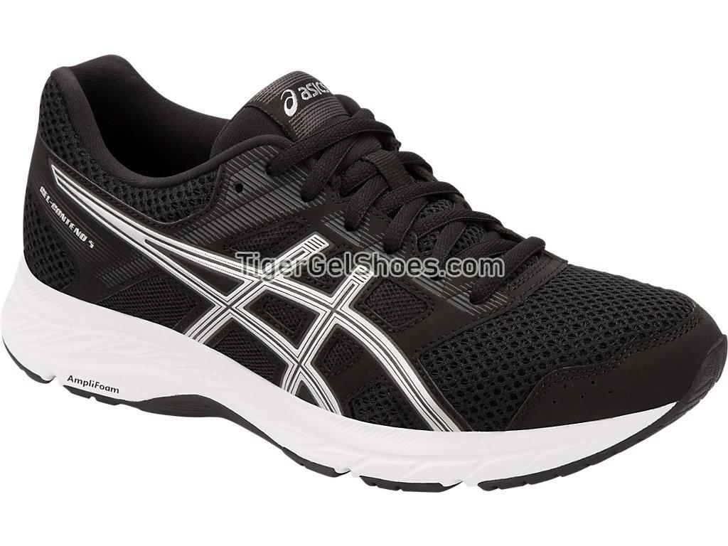 Asics GEL-Contend 5 Black/Silver 1012A234-002 Womens Running Shoes