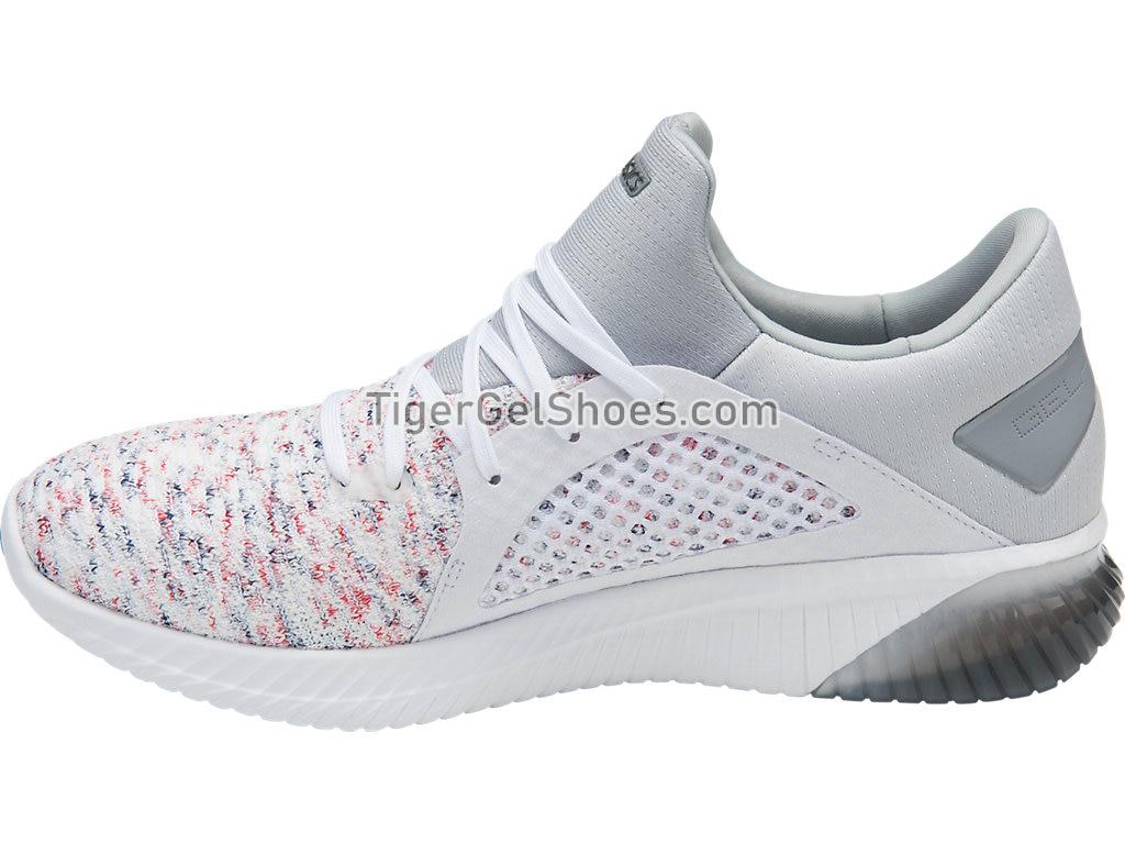 Asics GEL-Kenun Knit White/White/Mid Grey T832N-0101 Mens Running Shoes