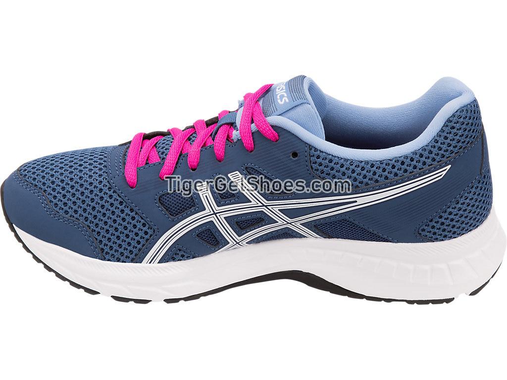 Asics GEL-CONTEND 5 (D) Grand Shark/White 1012A231-401 Womens Running Shoes
