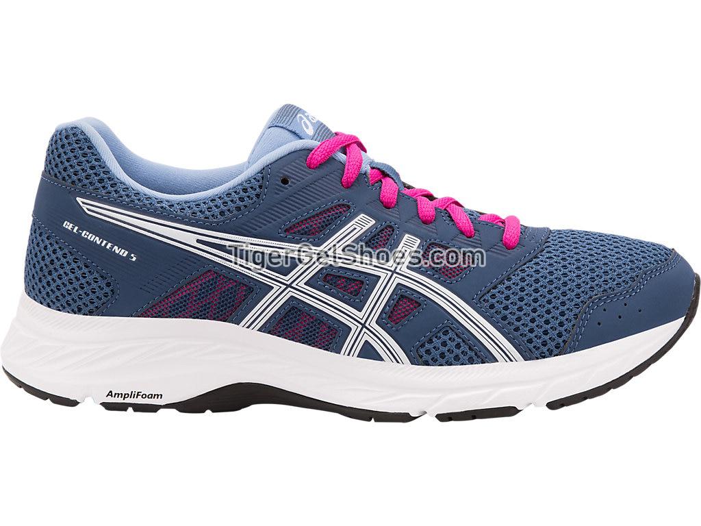 Asics GEL-Contend 5 Indigo Blue/Silver 1012A234-401 Womens Running Shoes