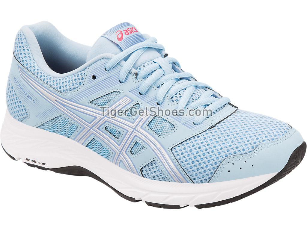 Asics GEL-Contend 5 Skylight/Silver 1012A234-400 Womens Running Shoes