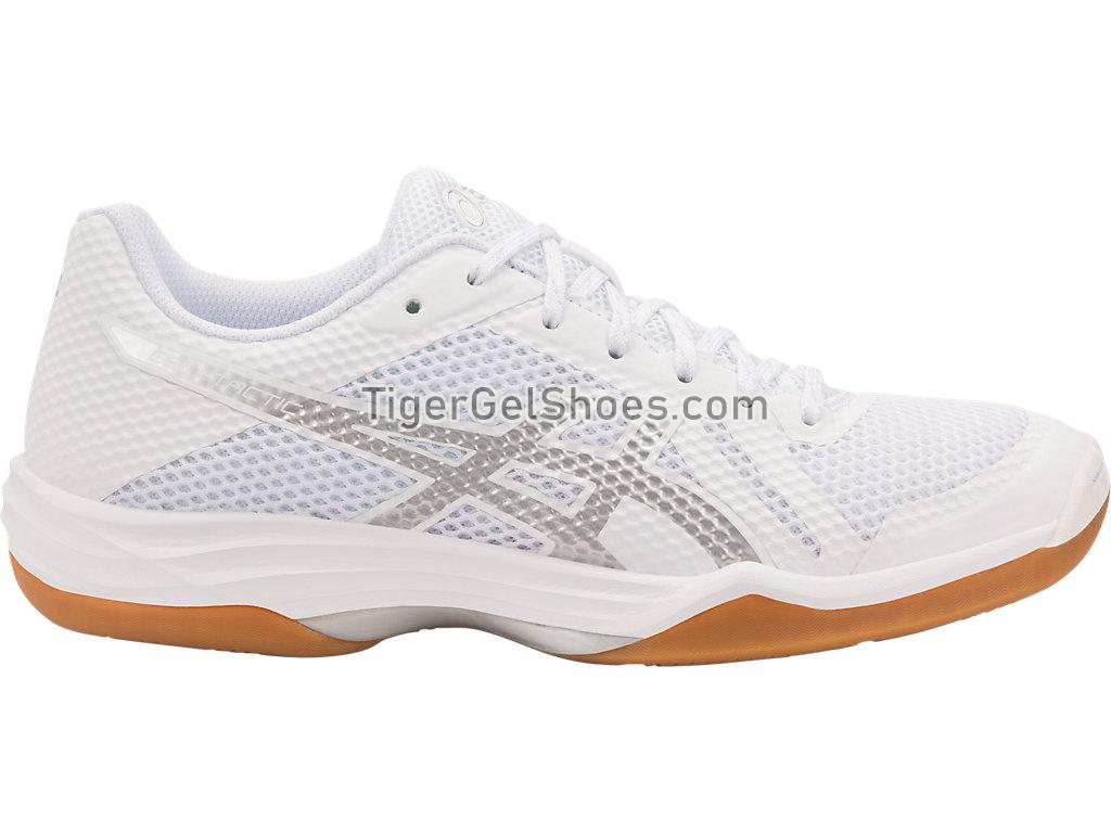 Asics GEL-Tactic 2 White/Silver 1052A017-144 Womens Volleyball Shoes