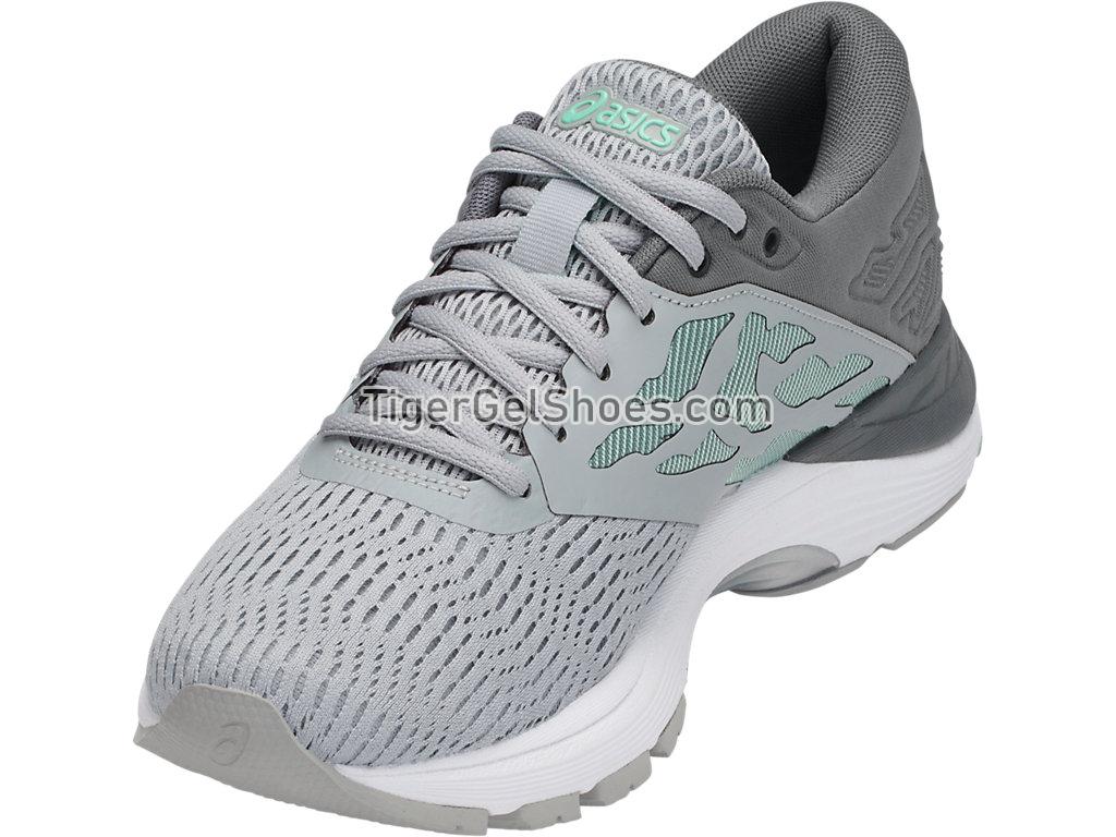Asics GEL-Flux 5 (D) Mid Grey/White/Opal Green T862N-9601 Womens Running Shoes