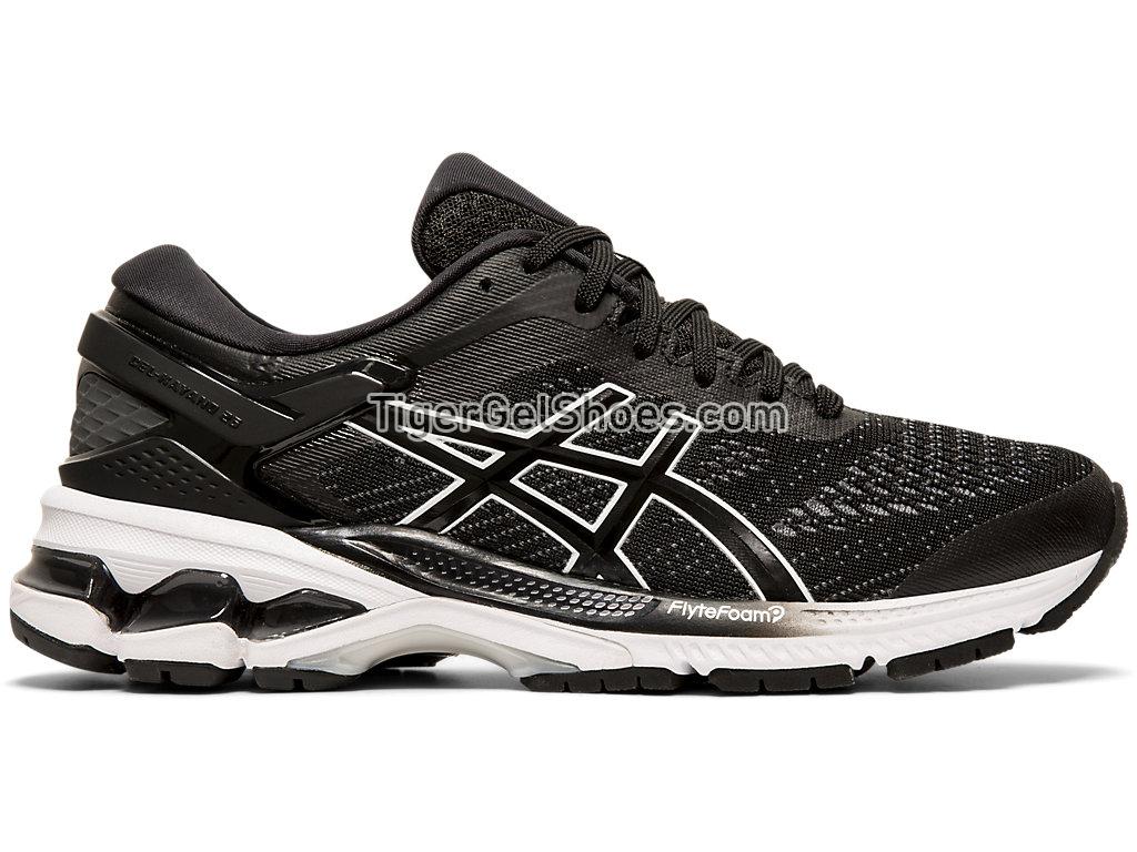Asics GEL-KAYANO 26 (D) Black/White 1012A459-001 Womens Running Shoes