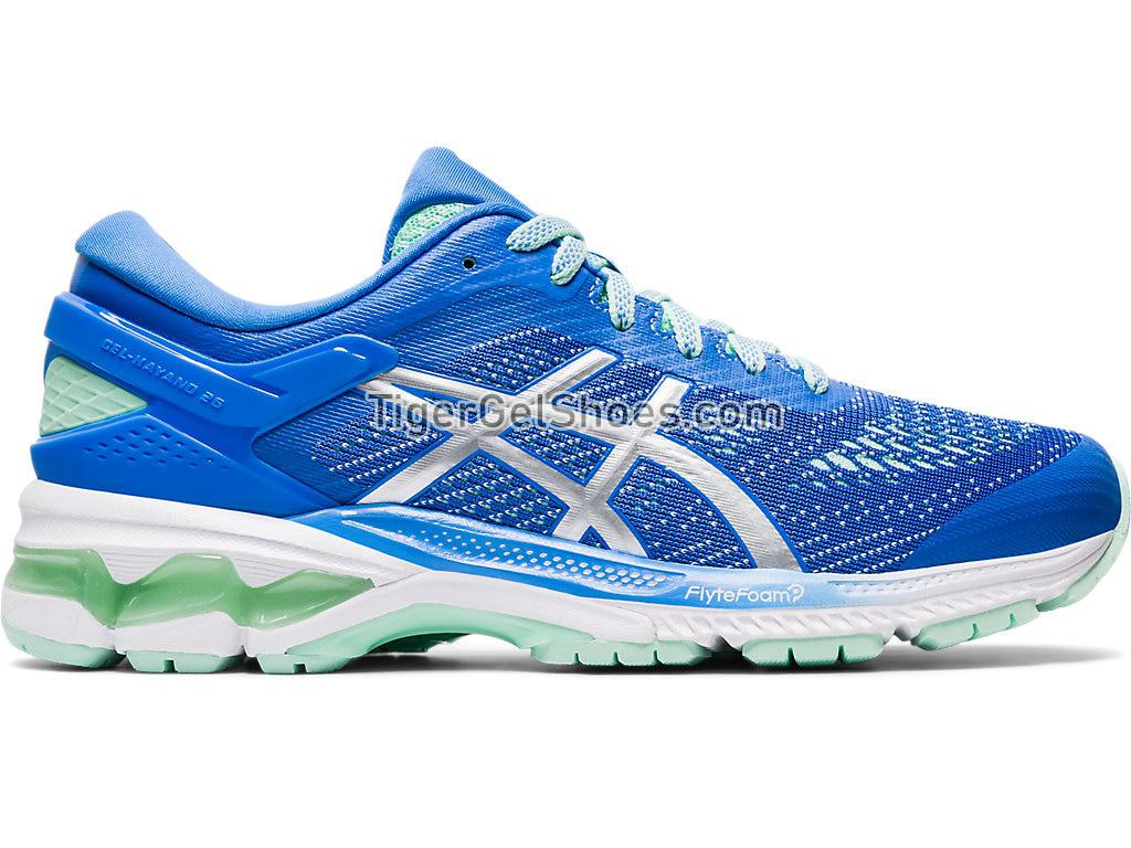 Asics GEL-KAYANO 26 Blue Coast/Pure Silver 1012A457-401 Womens Running Shoes