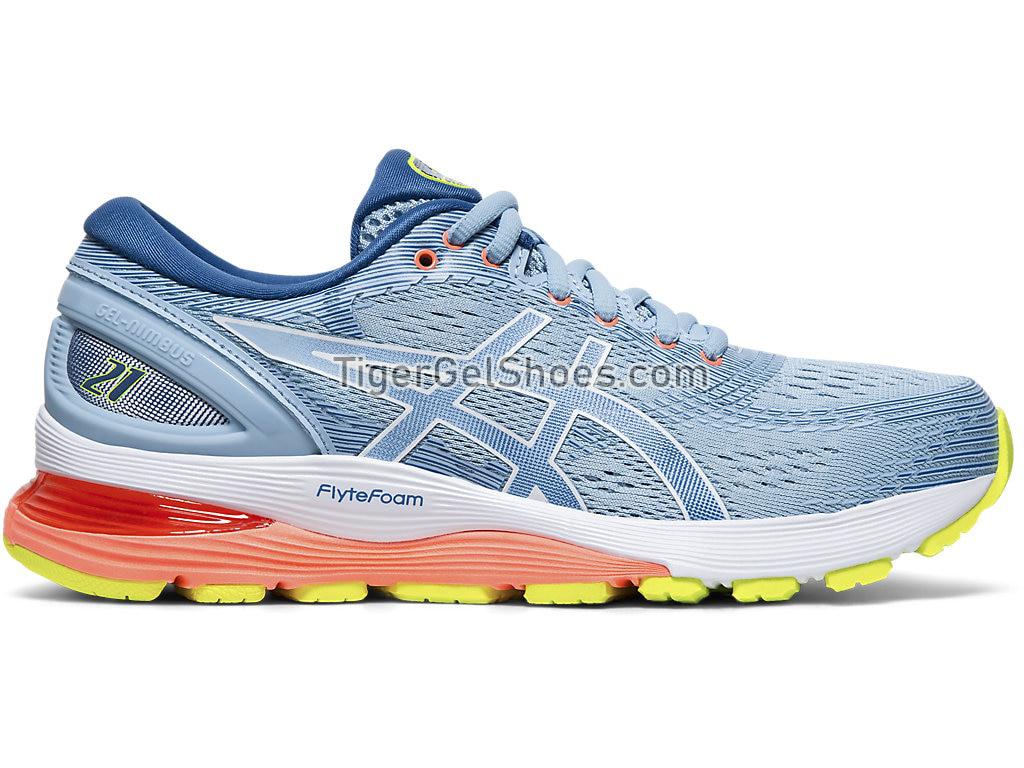 Asics GEL-NIMBUS 21 Heritage Blue/Lake Drive 1012A156-402 Womens Running Shoes