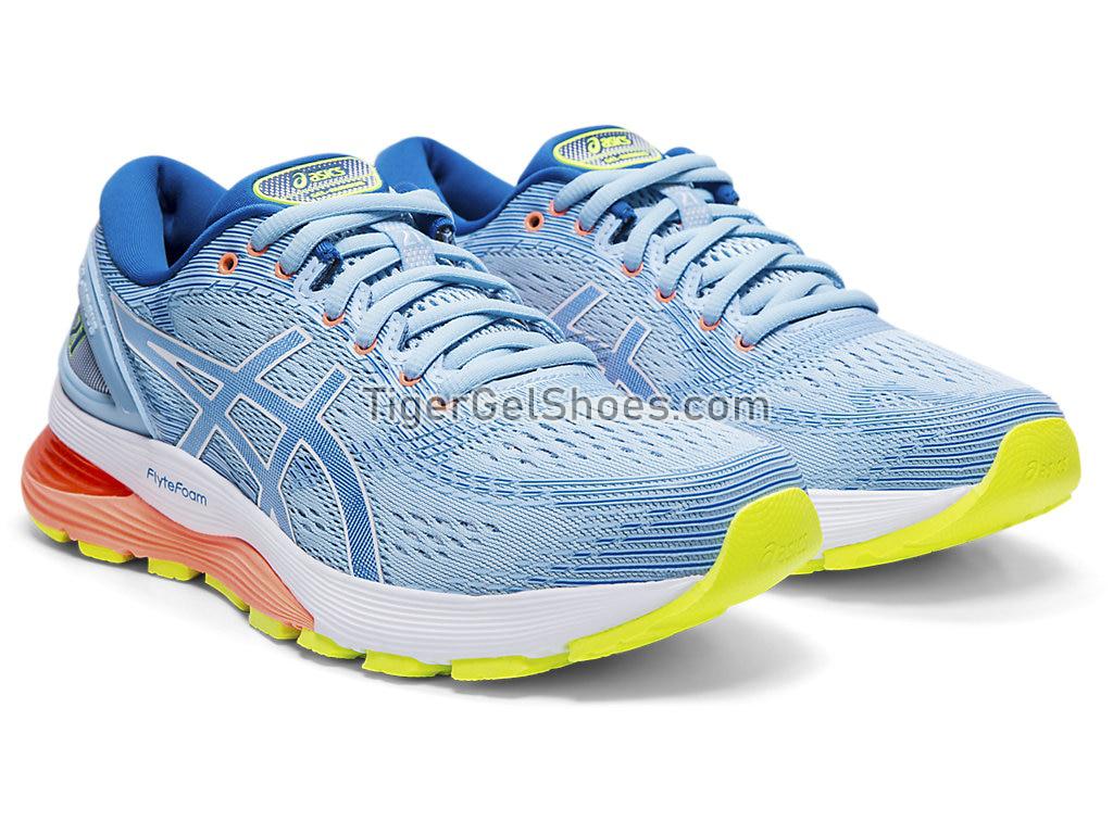 Asics GEL-NIMBUS 21 Heritage Blue/Lake Drive 1012A156-402 Womens Running Shoes
