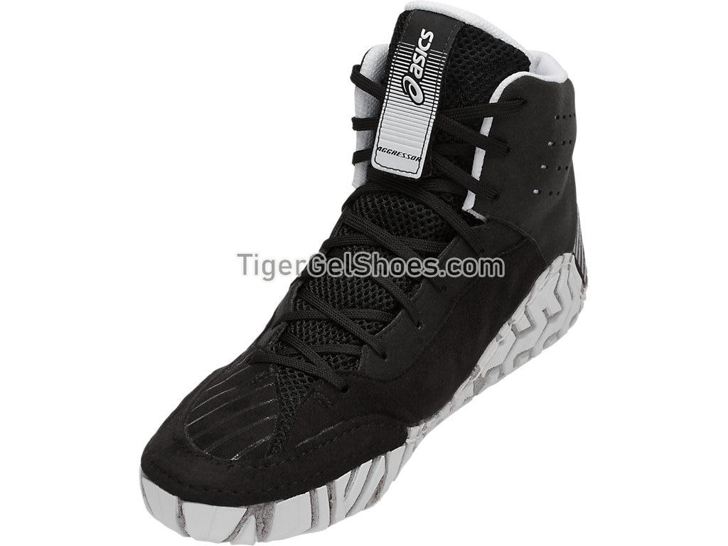 Asics Aggressor 4 Black/Black 1081A001-001 Mens Wrestling Shoes