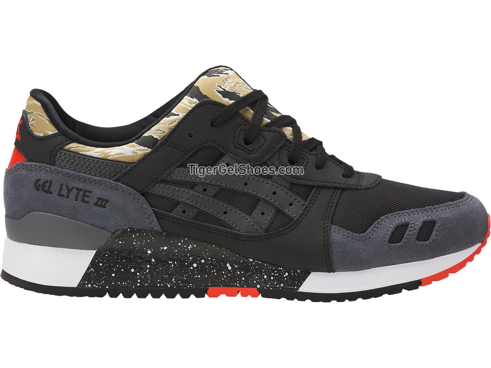 Asics GEL-Lyte III Camo Black/Black H7Y0L-9090 Mens Womens Shoes