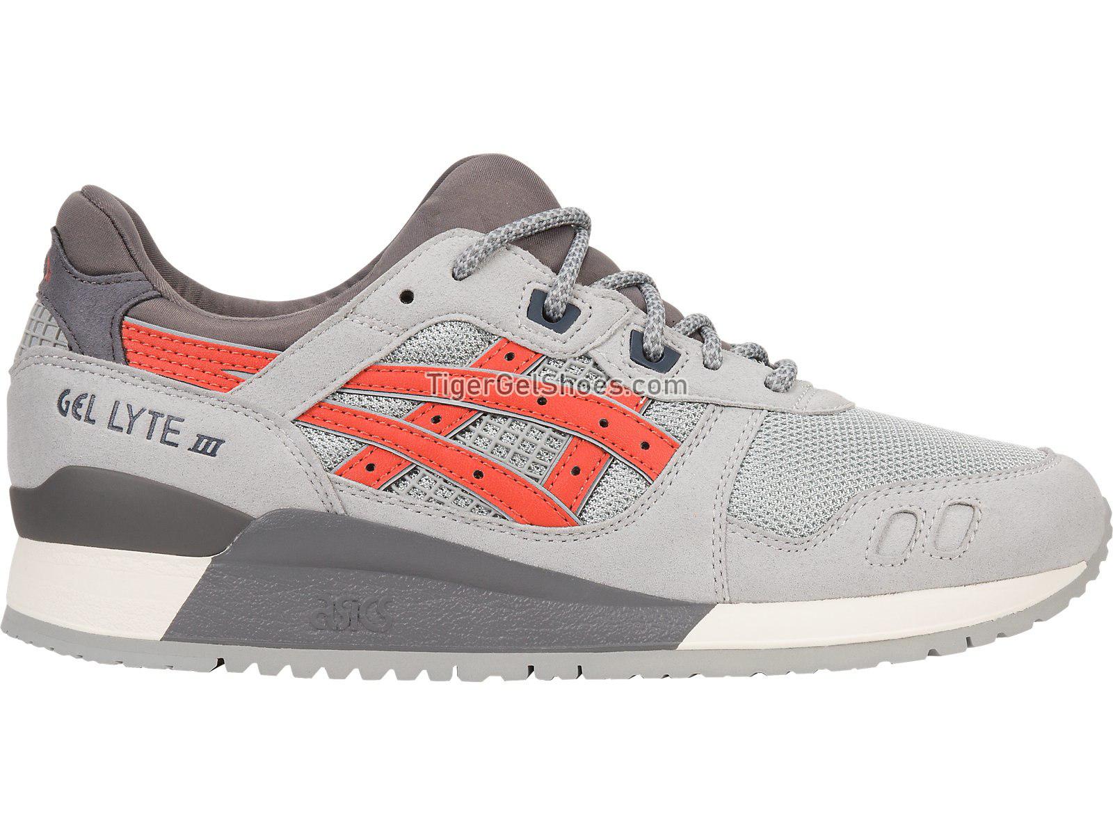 Asics GEL-Lyte III LGT GREY/CHILI H63BN-9624 Mens Womens Shoes