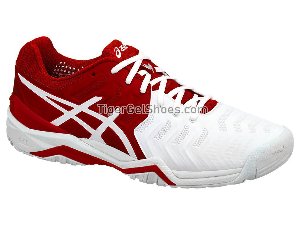 Asics GEL-Resolution 7 Novak Classic Red/White E805N-2301 Mens Tennis Shoes