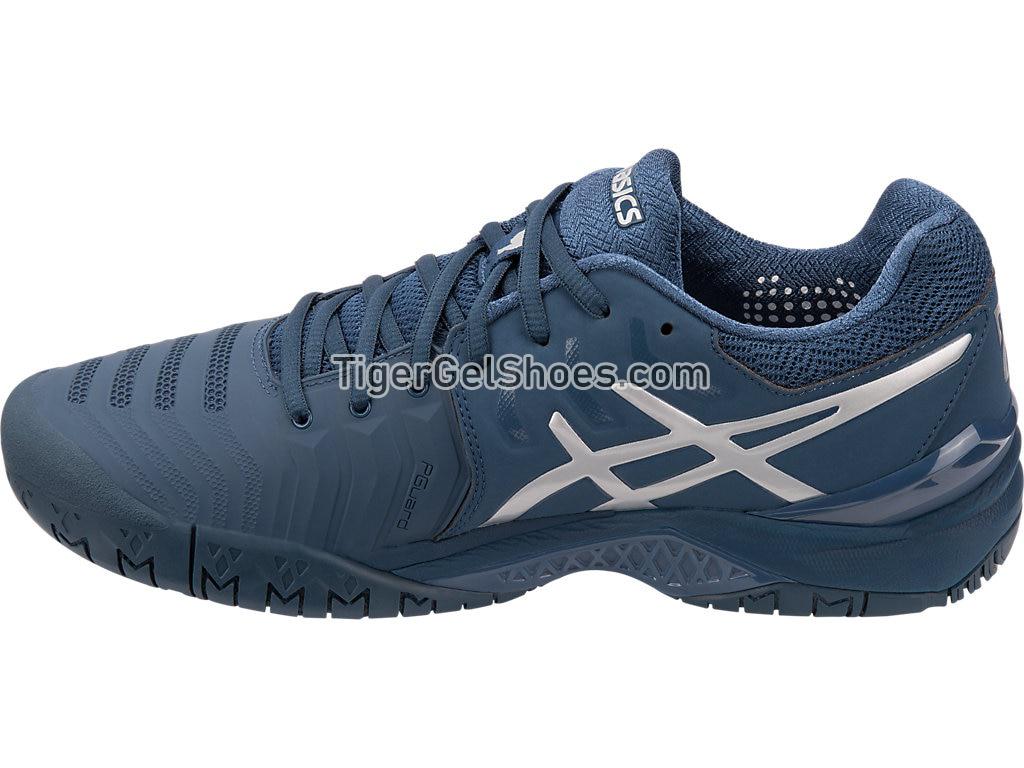 Asics GEL-Resolution 7 Novak Peacoat/Silver E805N-400 Mens Tennis Shoes