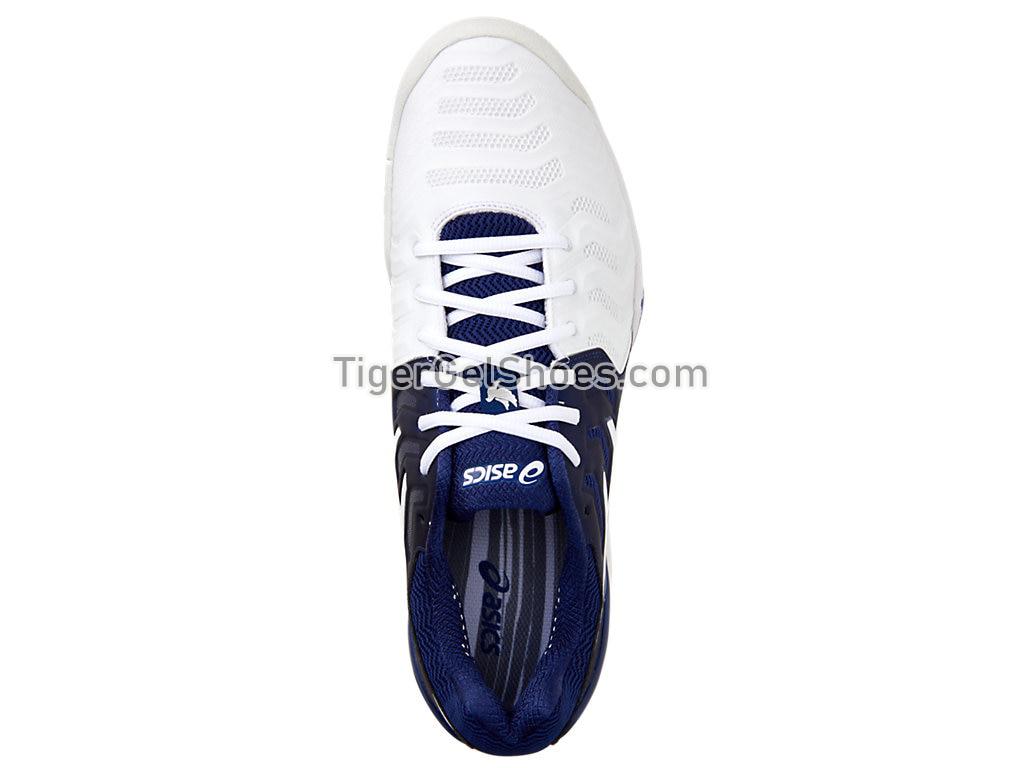 Asics GEL-Resolution 7 Novak Navy/White/Silver E805N-5001 Mens Tennis Shoes