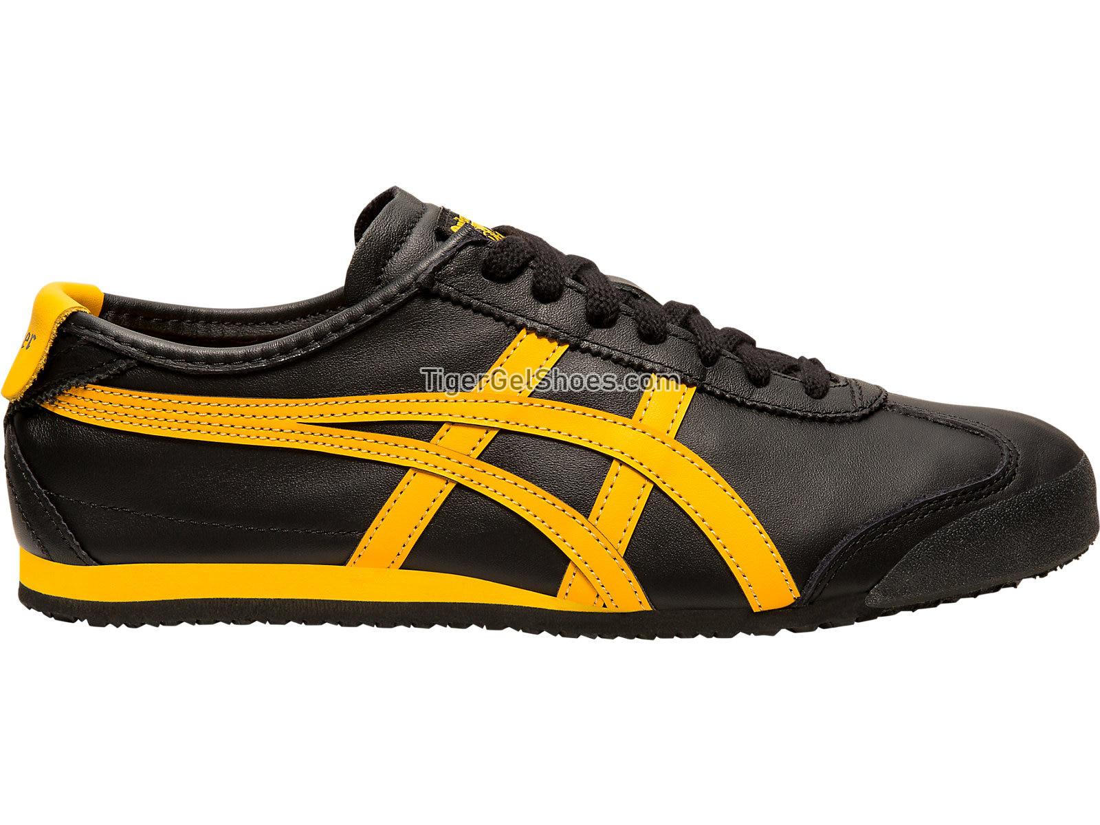 Onitsuka Tiger Mexico 66 Black/Gold Fusion D4J2L-9059 Mens Womens Shoes