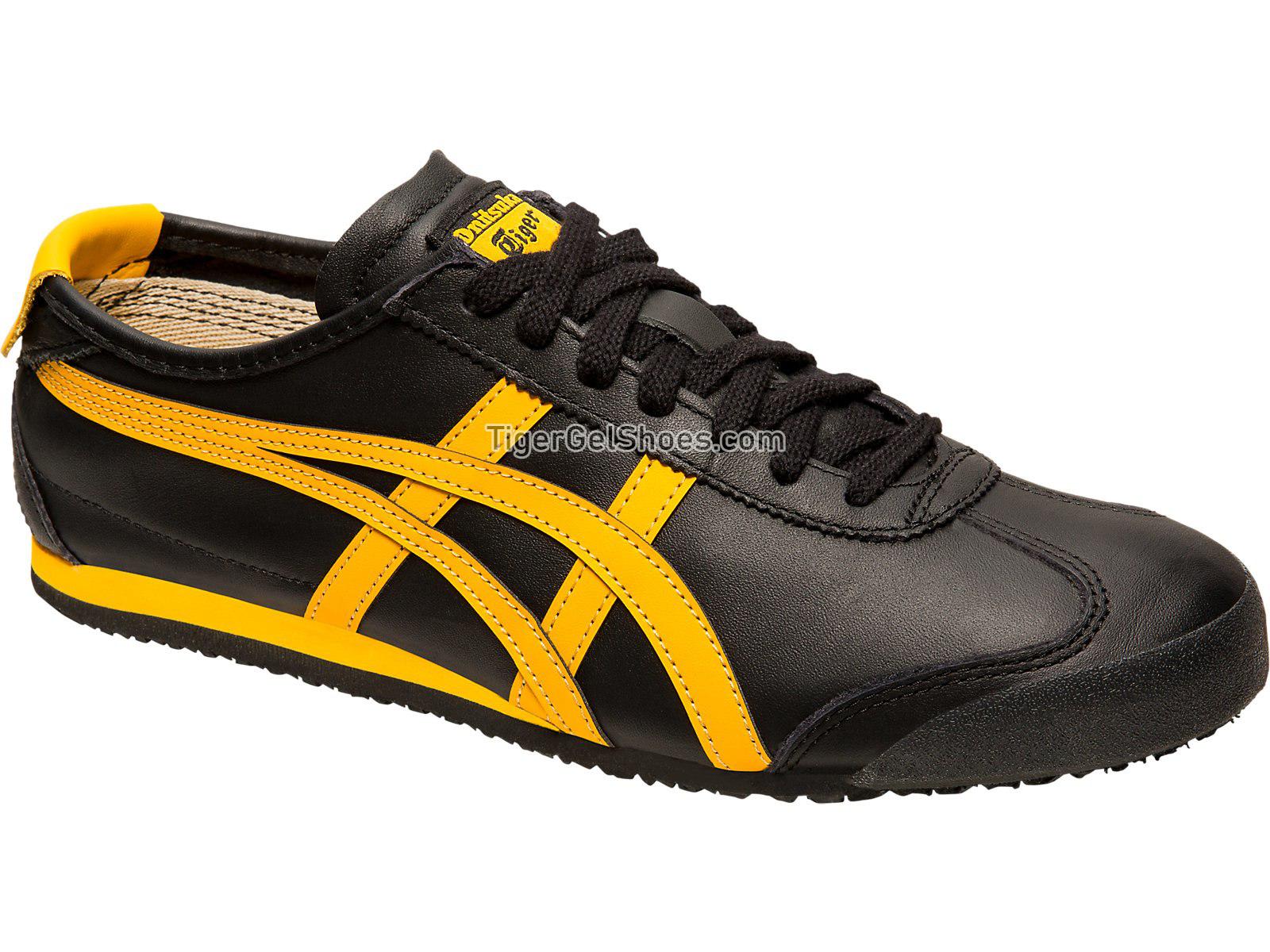 Onitsuka Tiger Mexico 66 Black/Gold Fusion D4J2L-9059 Mens Womens Shoes