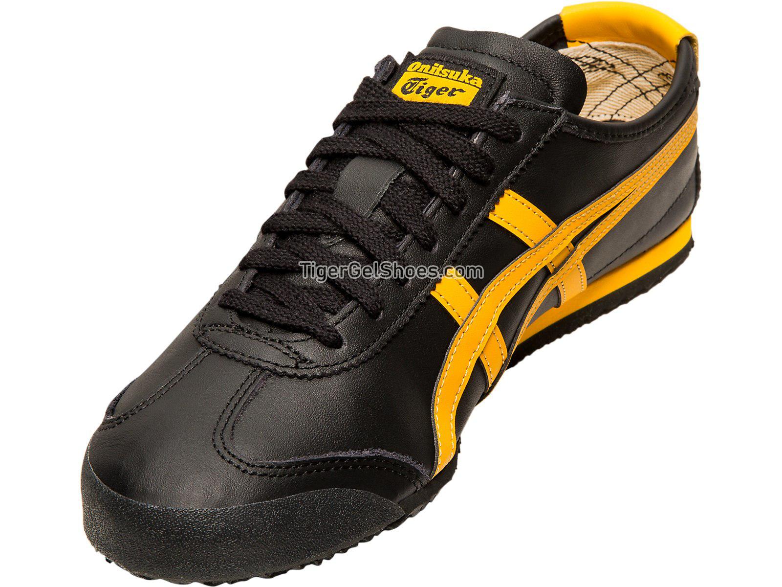 Onitsuka Tiger Mexico 66 Black/Gold Fusion D4J2L-9059 Mens Womens Shoes