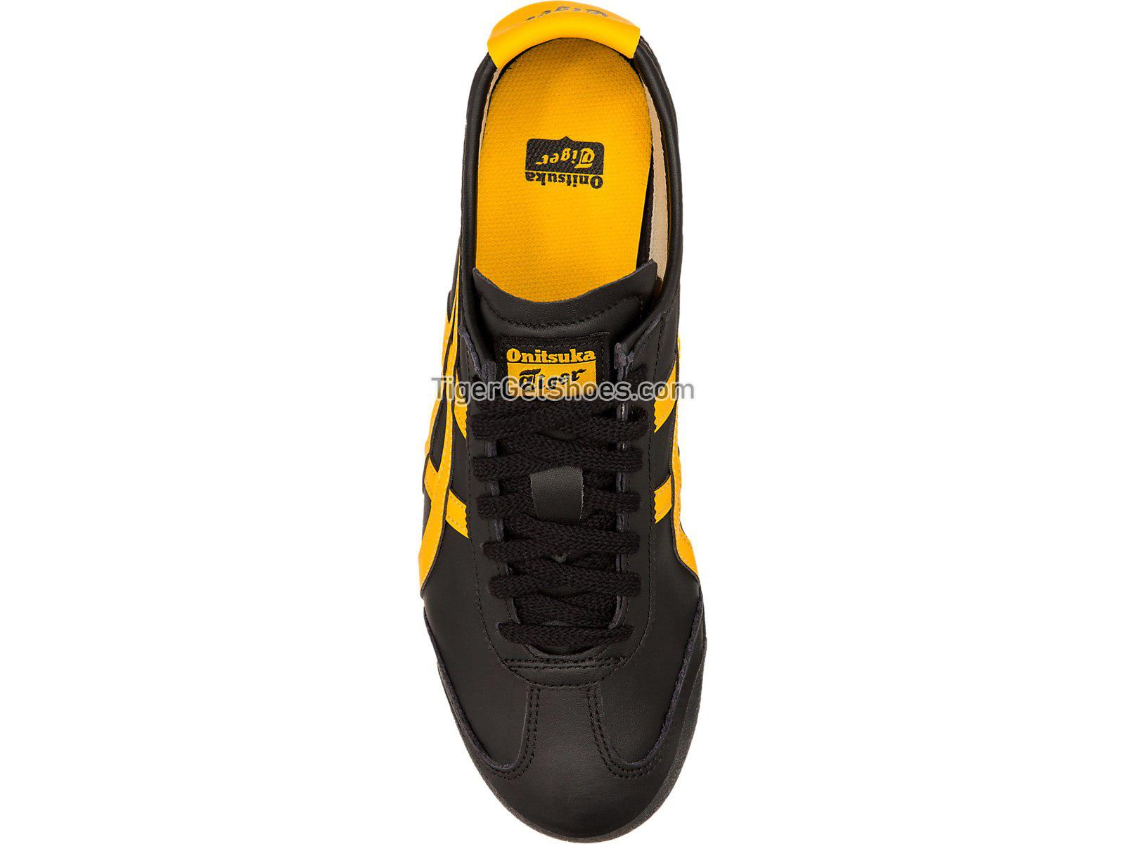 Onitsuka Tiger Mexico 66 Black/Gold Fusion D4J2L-9059 Mens Womens Shoes