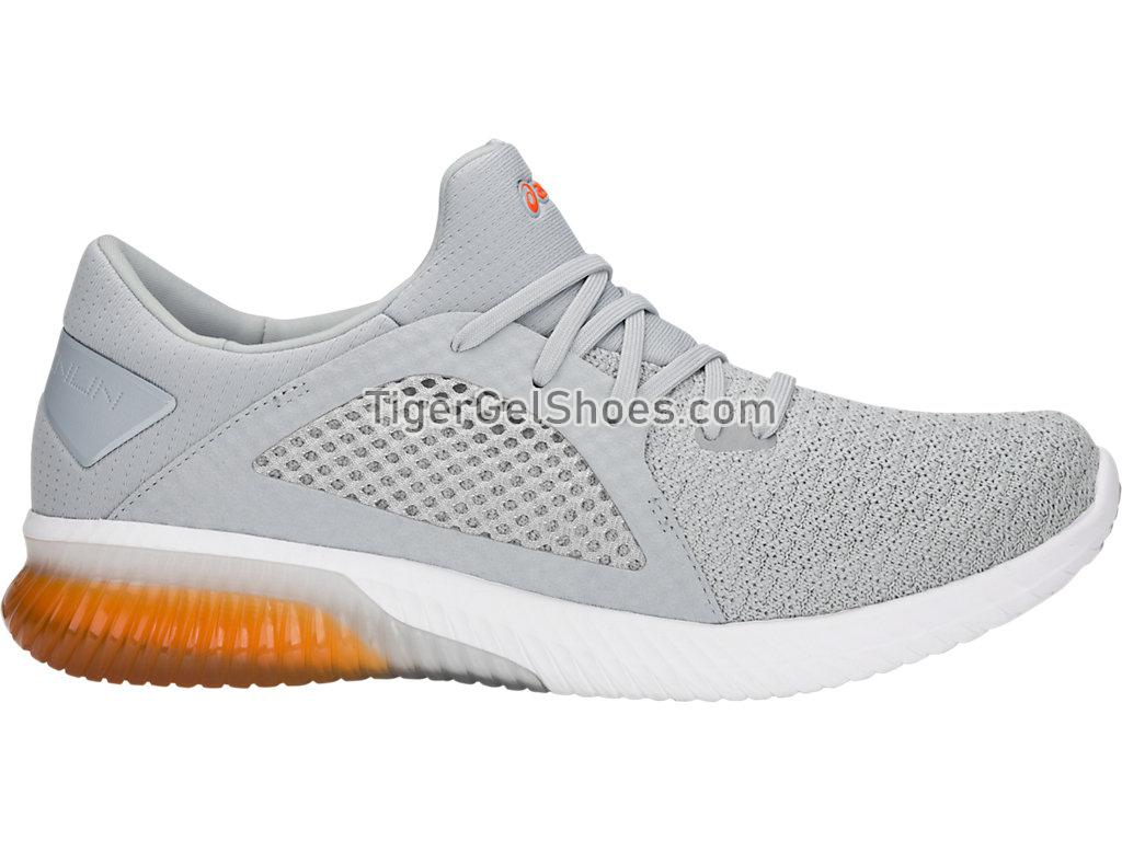 Asics GEL-Kenun Knit Mid Grey/Lava Orange 1021A025-020 Mens Running Shoes