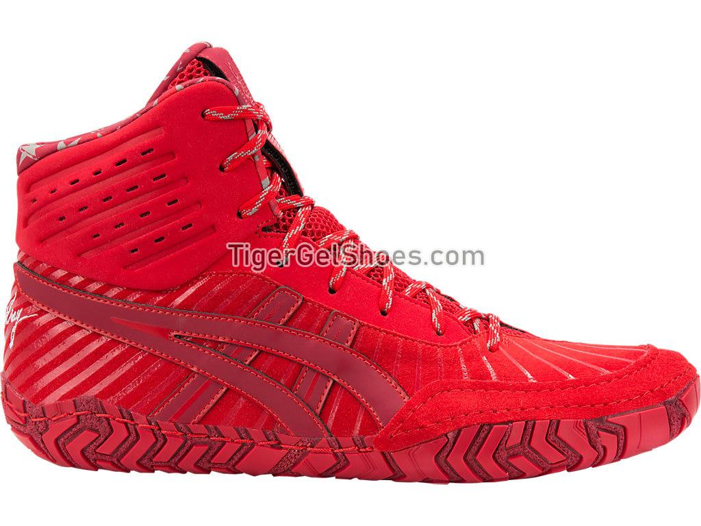 Asics Aggressor 4 L.E Burgundy/Classic Red 1081A003-600 Mens Wrestling Shoes