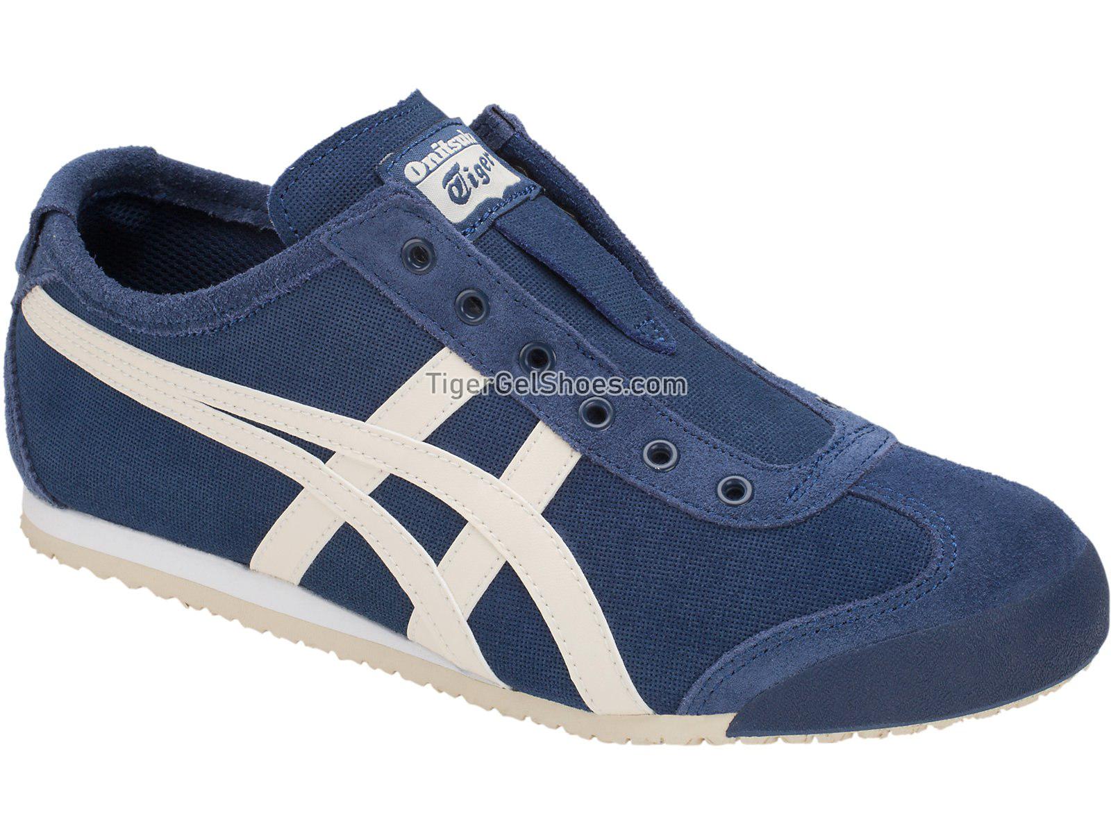 Onitsuka Tiger Mexico 66 Slip-on Midnight Blue/Oatmeal 1183A042-400 Mens Womens Shoes